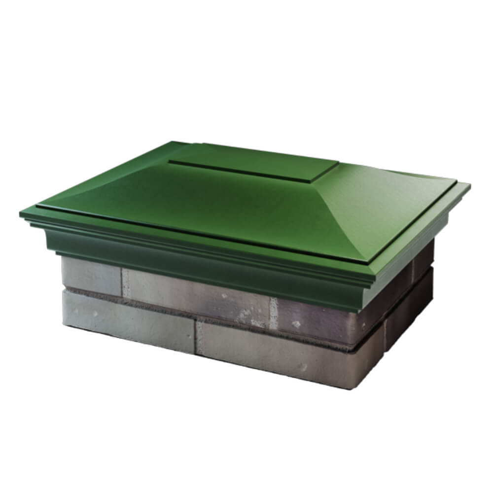 Колпак Zking Монблан Зеленый на столб 2х1.5 кирпича (515х385мм) в Владивостоке фото