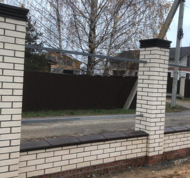 Колпак Zking Бона ХайТек Коричневый на столб 1.5х1.5 кирпича (385х385мм) в Владивостоке фото