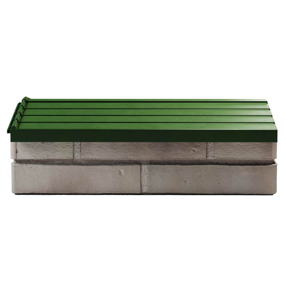 Парапет Zking Бона ХайТек Зеленый с посадкой на 1 кирпич (200/225/255мм) в Владивостоке фото