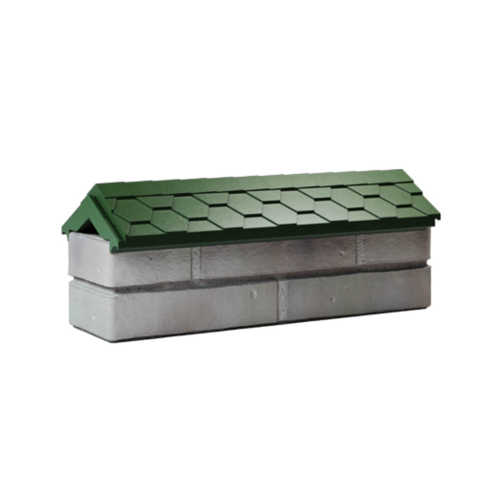 Парапет Zking Эверест Зеленый с посадкой на 0.5 кирпича (130мм) Владивосток фото