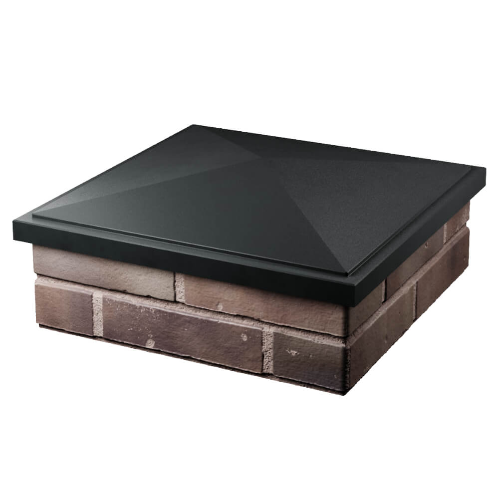 Колпак Zking БонаМоно Черный на столб 2х2 кирпича (515х515, 530х530мм) в Владивостоке фото