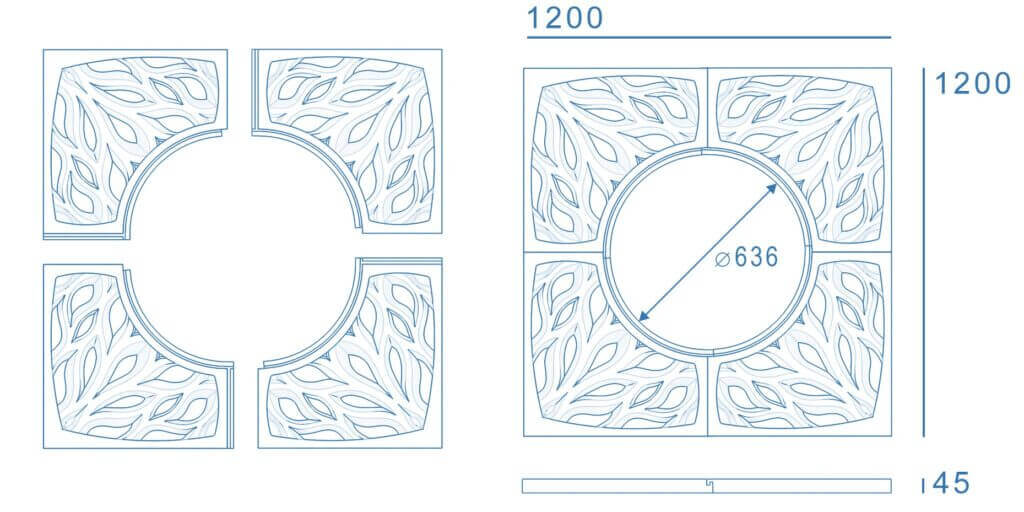 Приствольная решетка для дерева ZKING CRUST 1.2х1.2м Черная в Владивостоке фото