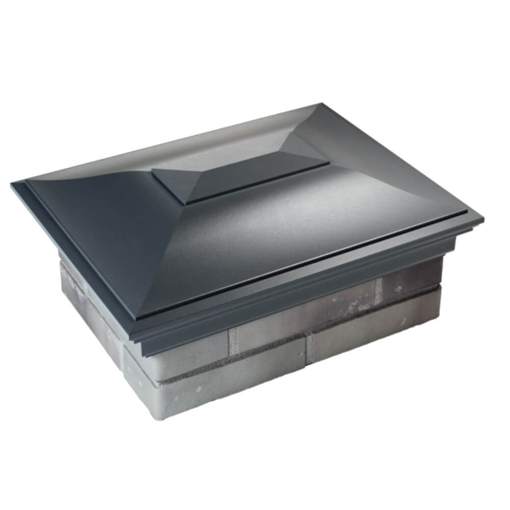 Колпак Zking Монблан Серый на столб 2х1.5 кирпича (515х385мм) Владивосток фото