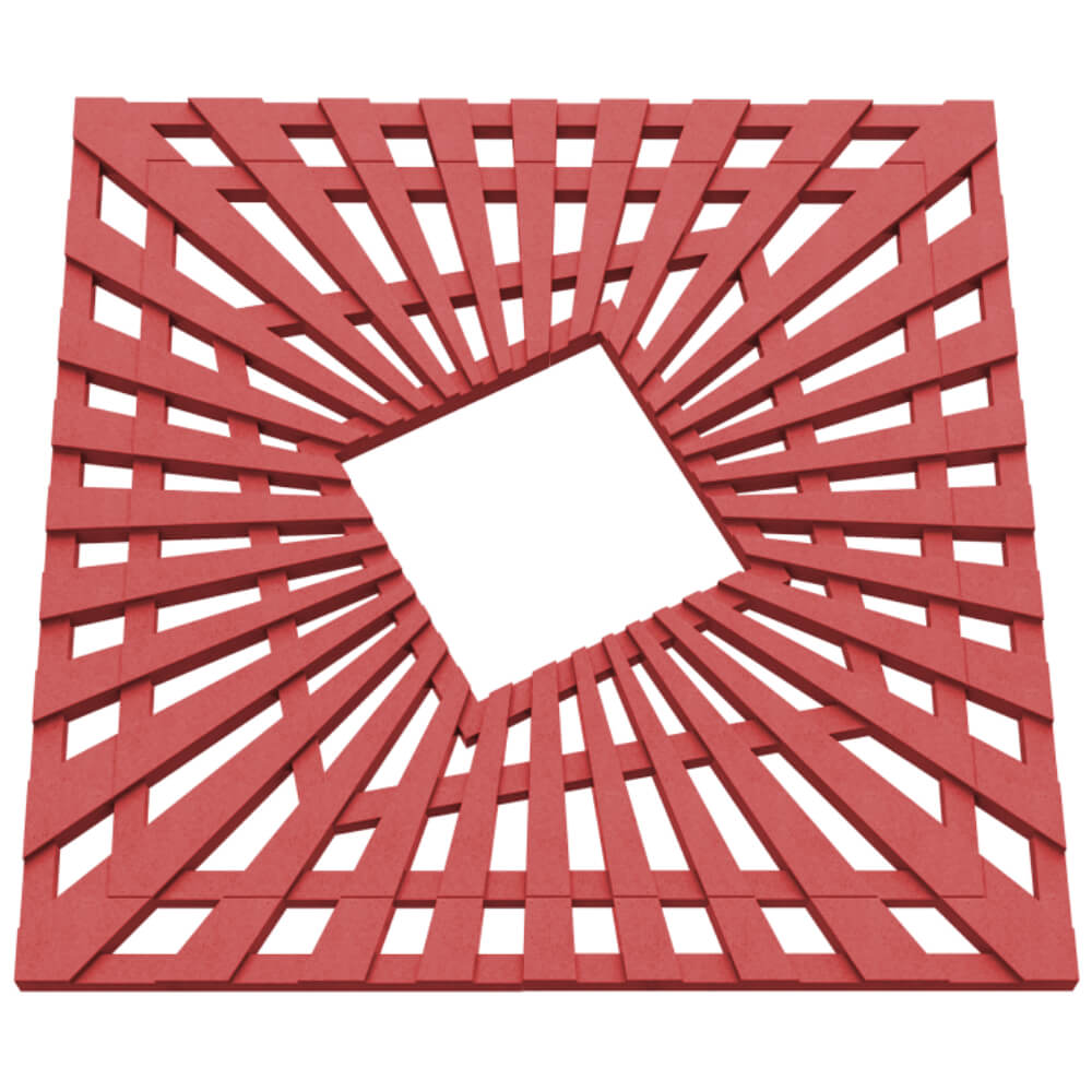 Приствольная решетка для дерева ZKING ATMOSPHERE 1.2х1.2м Красная в Владивостоке фото