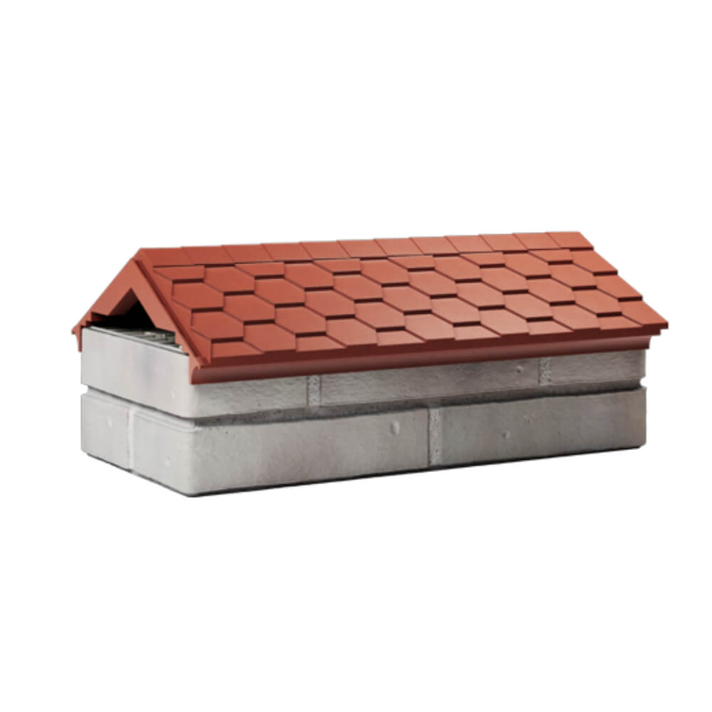 Парапет Zking Эверест Красный с посадкой на 1 кирпич (200/225/255мм) Владивосток фото