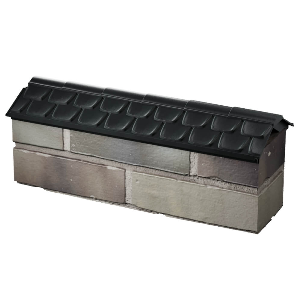 Парапет Zking Эльбрус Черный с посадкой на 0.5 кирпича (130мм) в Владивостоке фото