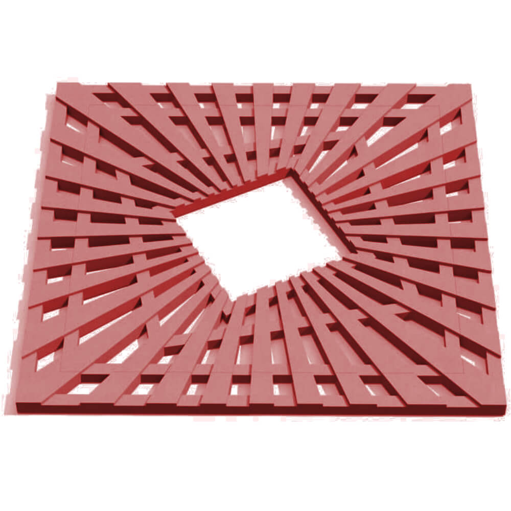 Приствольная решетка для дерева ZKING ATMOSPHERE 1.2х1.2м Красная Владивосток фото