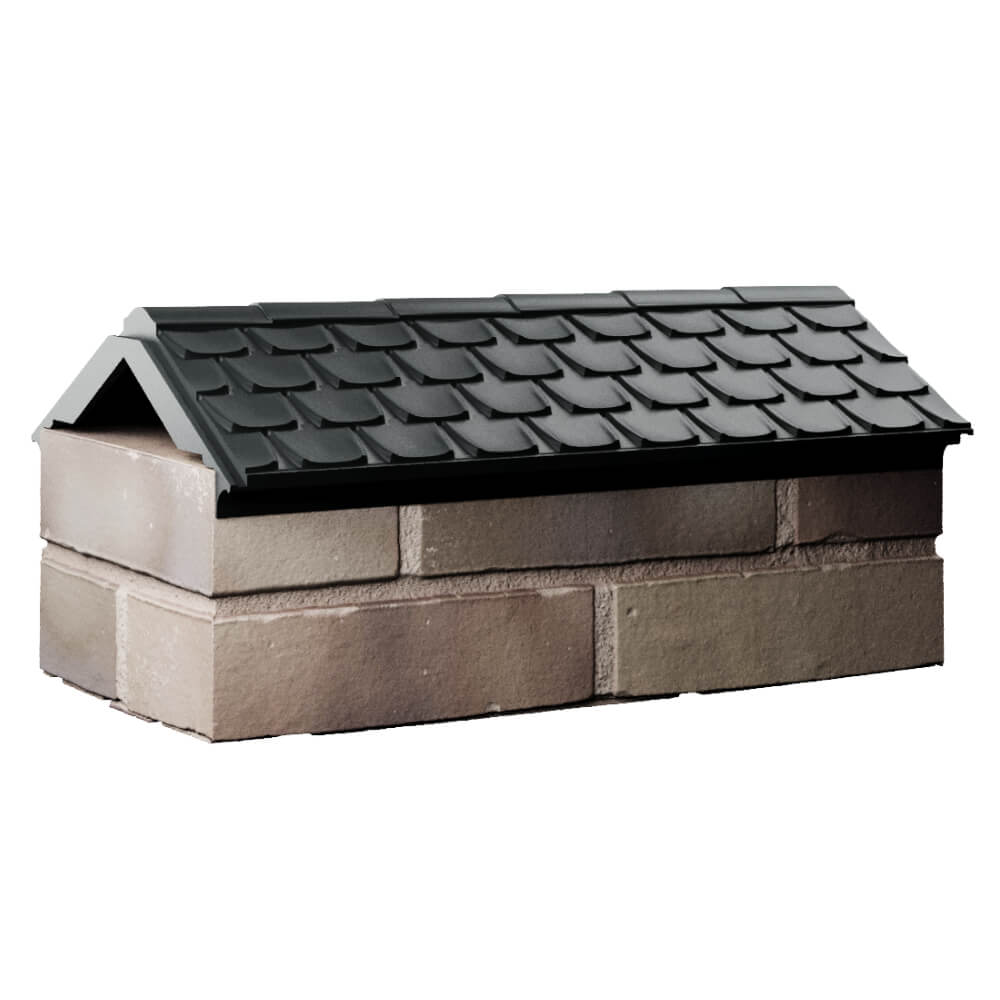 Парапет Zking Эльбрус Черный с посадкой на 1 кирпич (255мм) Владивосток фото