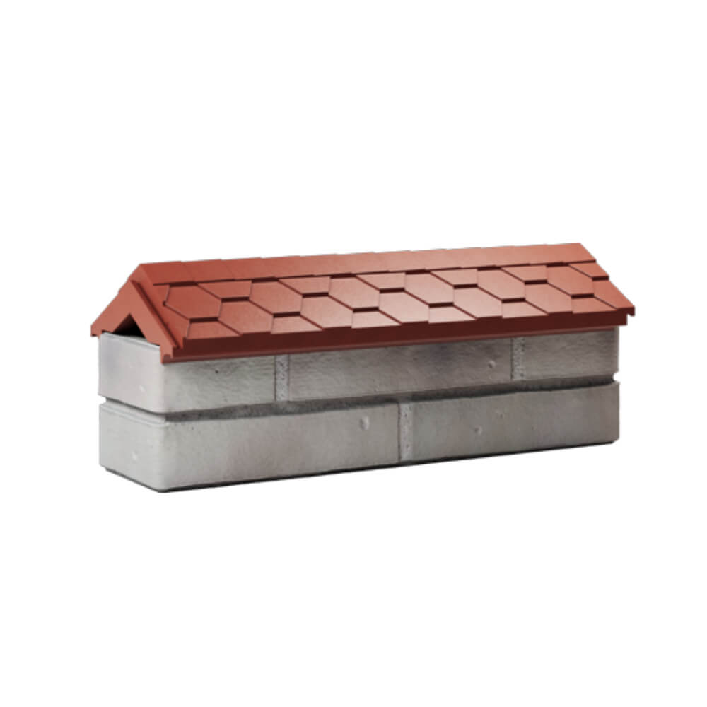 Парапет Zking Эверест Красный с посадкой на 0.5 кирпича (130мм) Владивосток фото