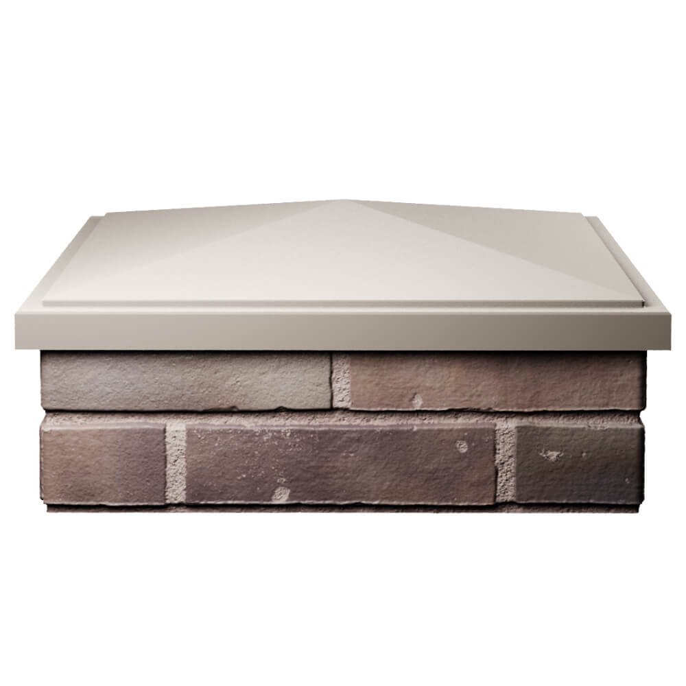 Колпак Zking БонаМоно Бежевый на столб 2х2 кирпича (515х515, 530х530мм) Владивосток фото