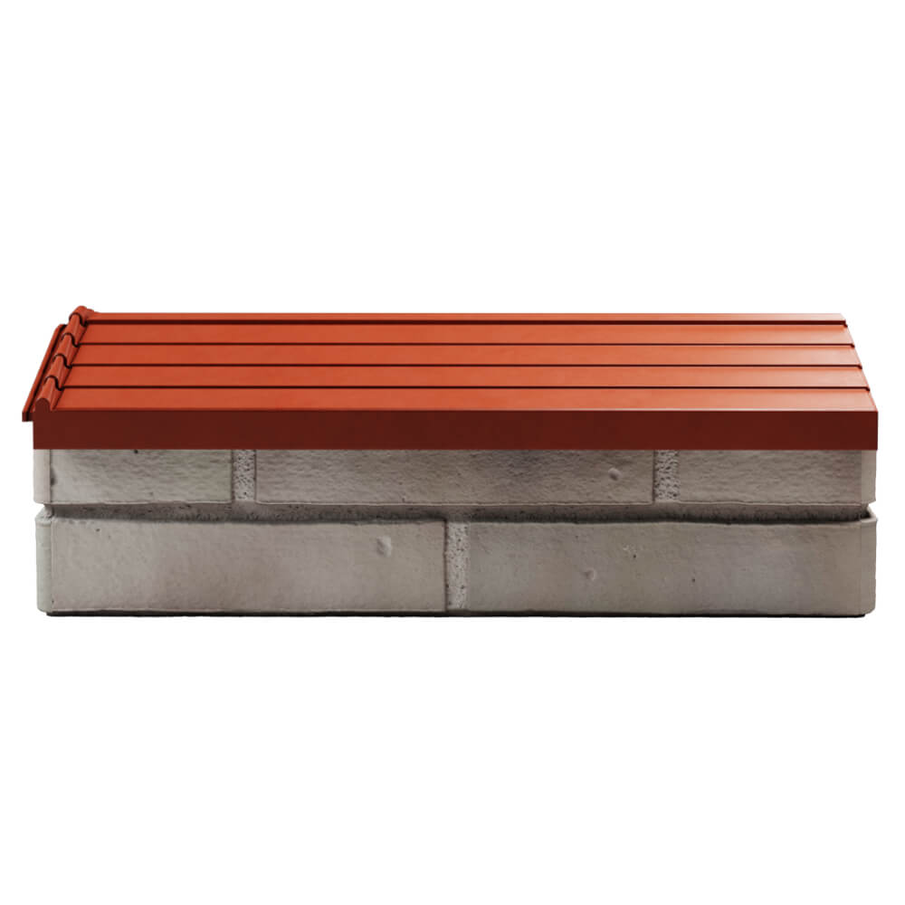 Парапет Zking Бона ХайТек Красный с посадкой на 1 кирпич (200/225/255мм) в Владивостоке фото