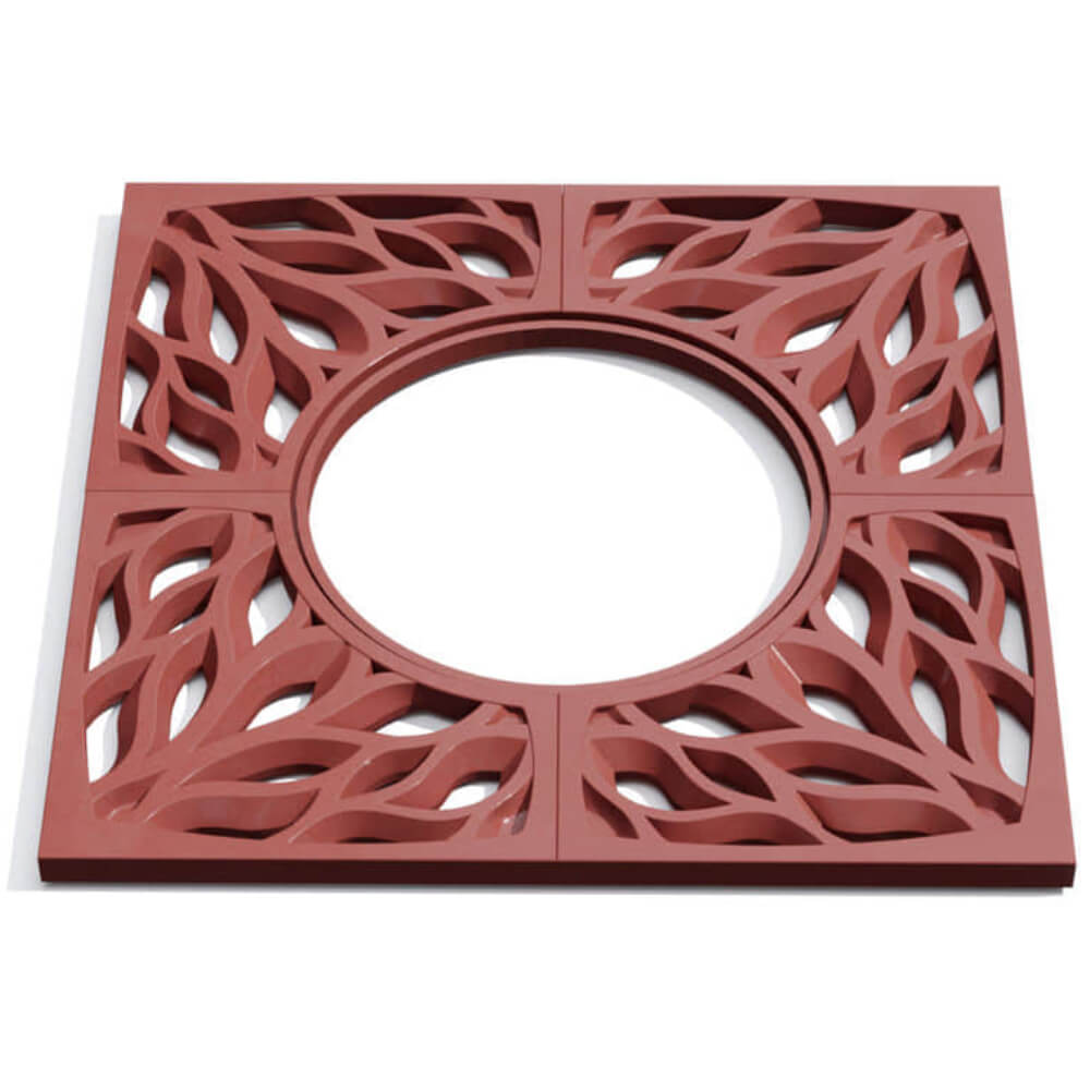 Приствольная решетка для дерева ZKING CRUST 1.2х1.2м Красная Владивосток фото