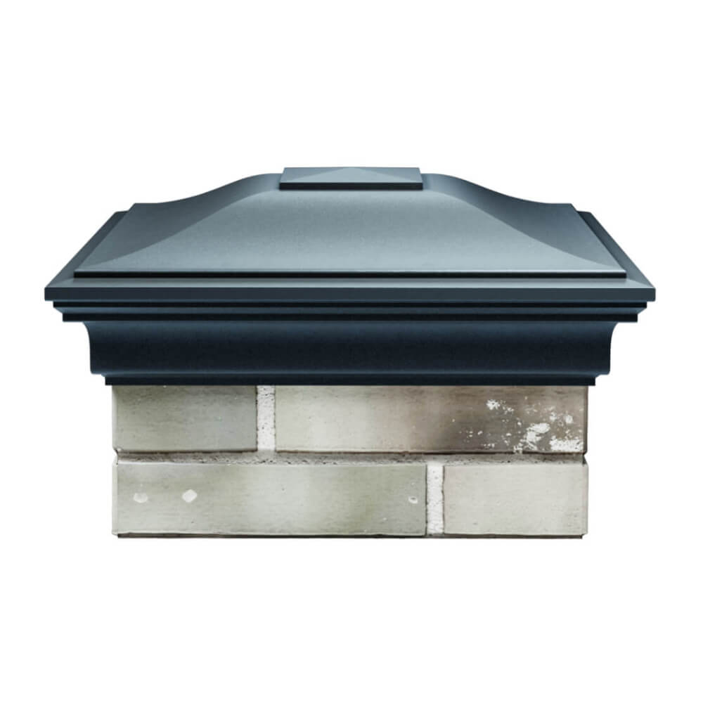 Колпак Zking Монблан Серый на столб 1.5х1.5 еврокирпича 0.7НФ (355х355мм) Владивосток фото