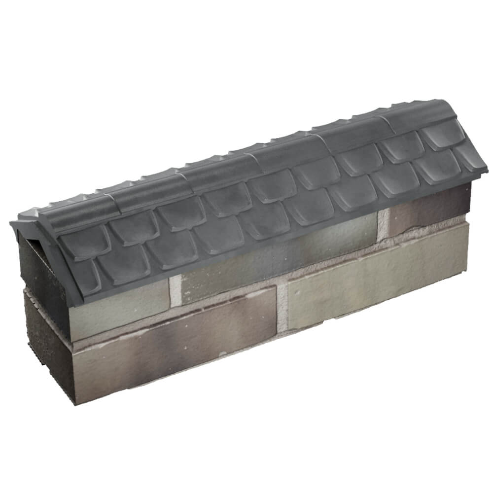 Парапет Zking Эльбрус Серый с посадкой на 0.5 кирпича (130мм) в Владивостоке фото