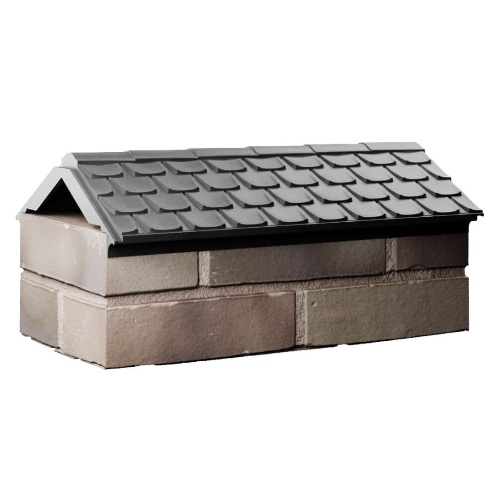 Парапет Zking Эльбрус Серый с посадкой на 1 кирпич (255мм) Владивосток фото