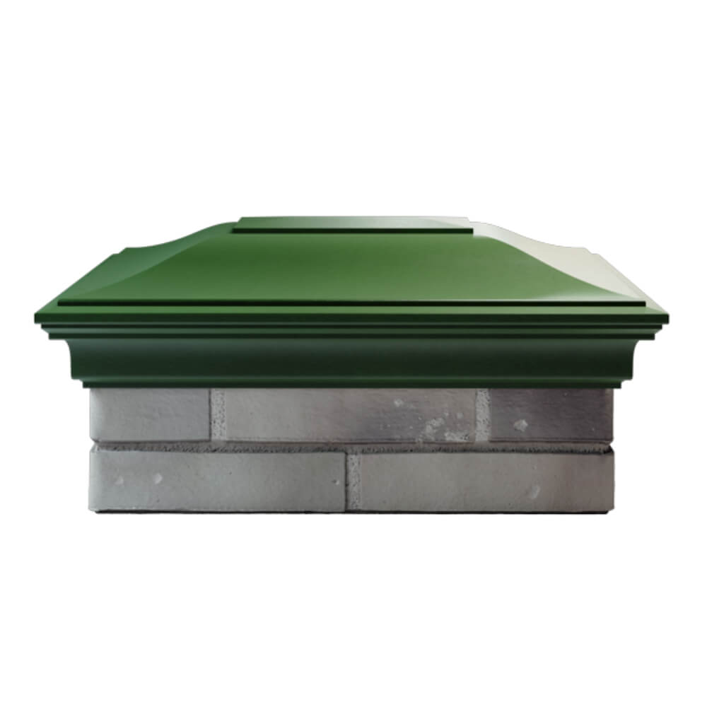 Колпак Zking Монблан Зеленый на столб 2х1.5 кирпича (515х385мм) в Владивостоке фото