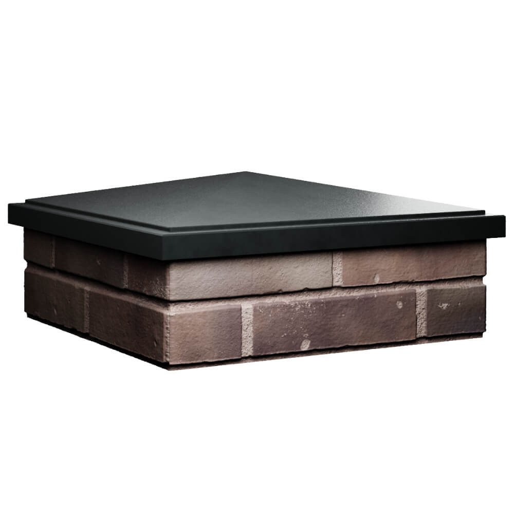 Колпак Zking БонаМоно Черный на столб 2х2 кирпича (515х515, 530х530мм) в Владивостоке фото