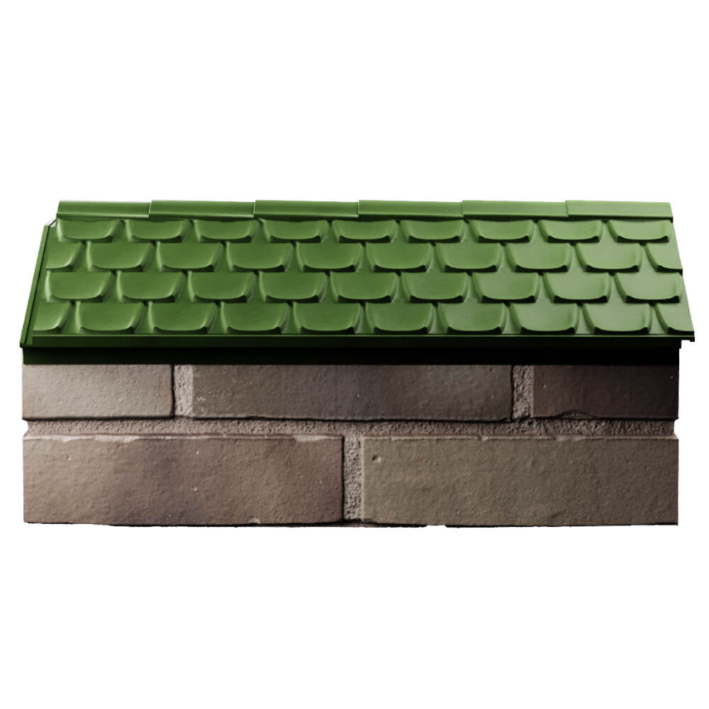 Парапет Zking Эльбрус Зеленый с посадкой на 1 кирпич (255мм) в Владивостоке фото