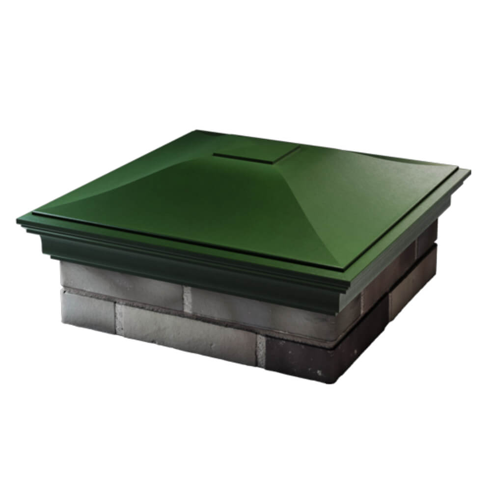 Колпак Zking Монблан Зеленый на столб 2х2 кирпича (515х515мм) в Владивостоке фото