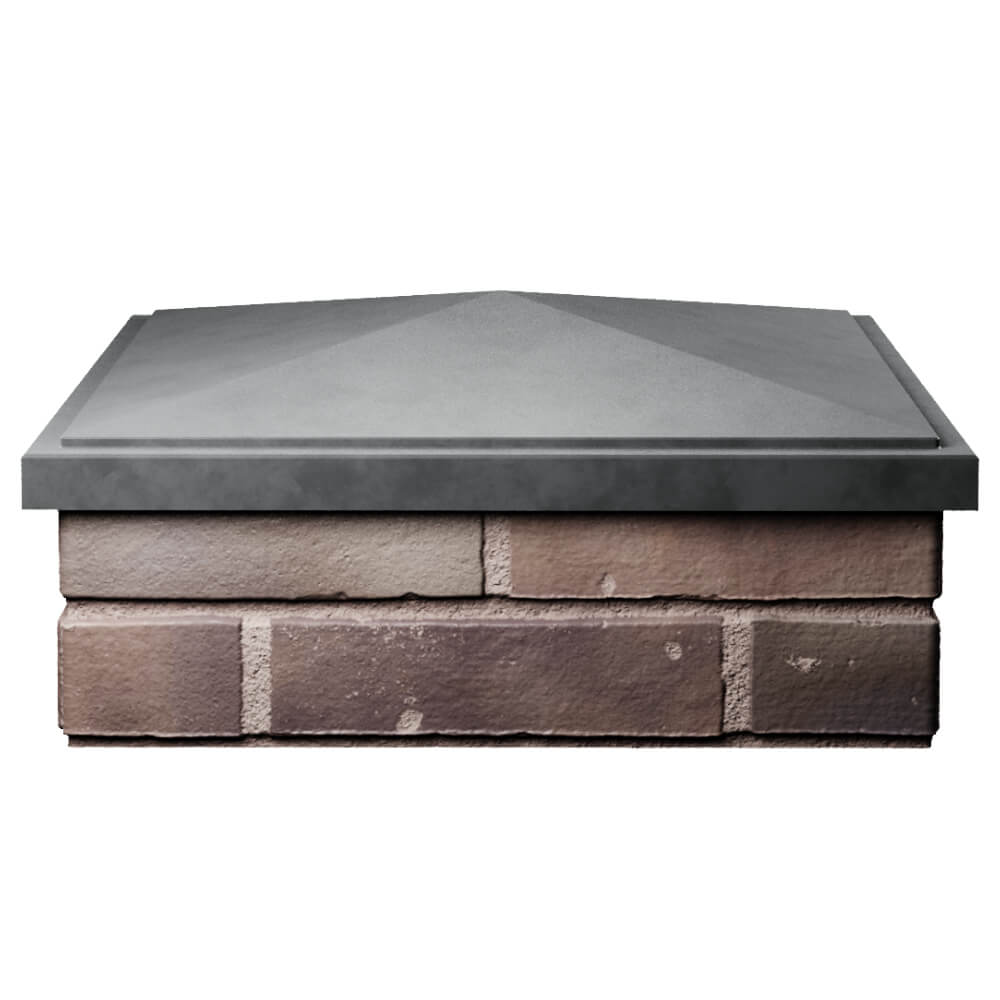 Колпак Zking БонаМоно Серый на столб 2х2 кирпича (515х515, 530х530мм) Владивосток фото