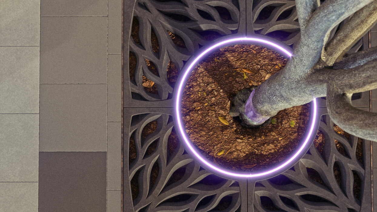 Приствольная решетка для дерева ZKING CRUST 1.2х1.2м Черная в Владивостоке фото