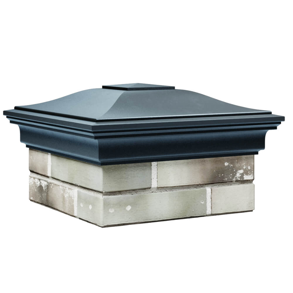 Колпак Zking Монблан Серый на столб 1.5х1.5 кирпича (385х385мм) в Владивостоке фото