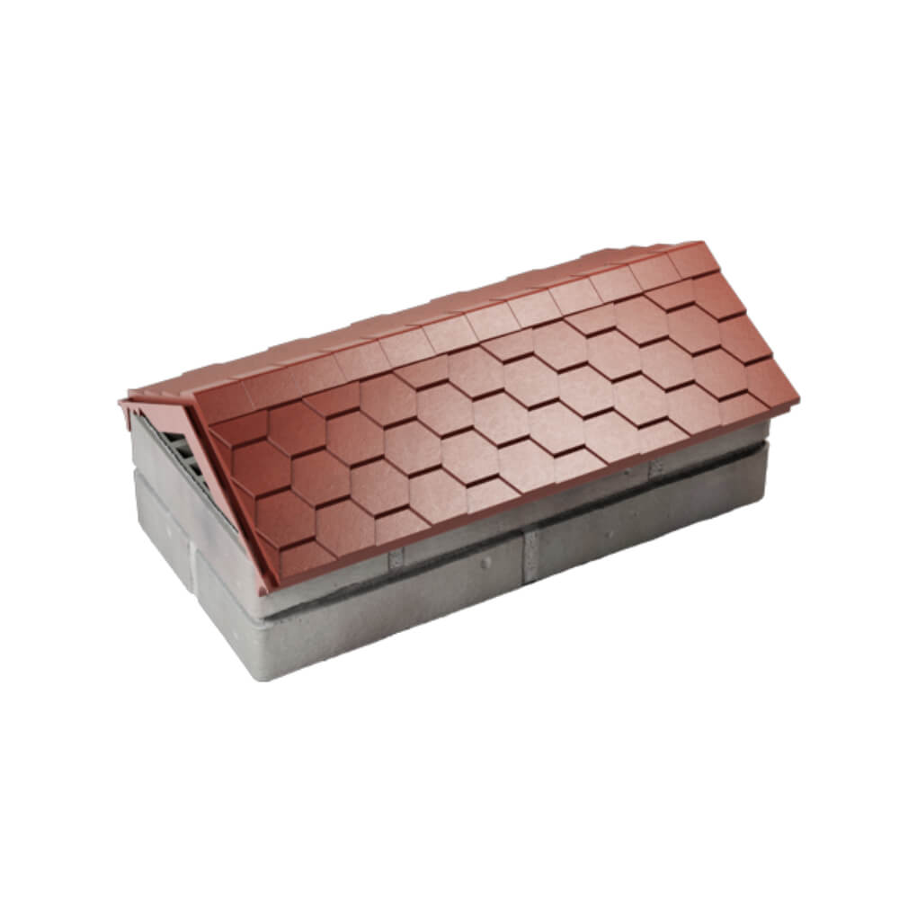 Парапет Zking Эверест Красный с посадкой на 1 кирпич (200/225/255мм) в Владивостоке фото