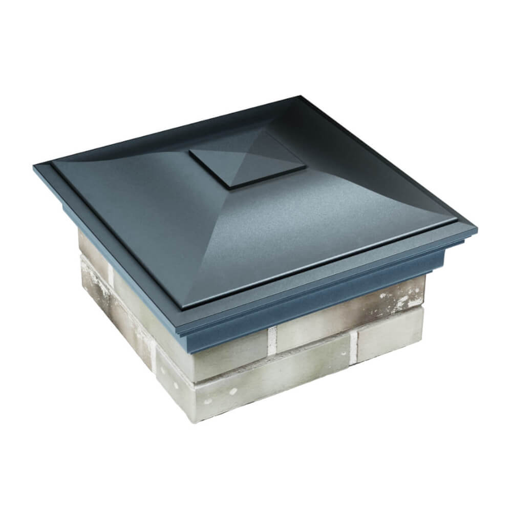 Колпак Zking Монблан Серый на столб 1.5х1.5 еврокирпича 0.7НФ (355х355мм) в Владивостоке фото