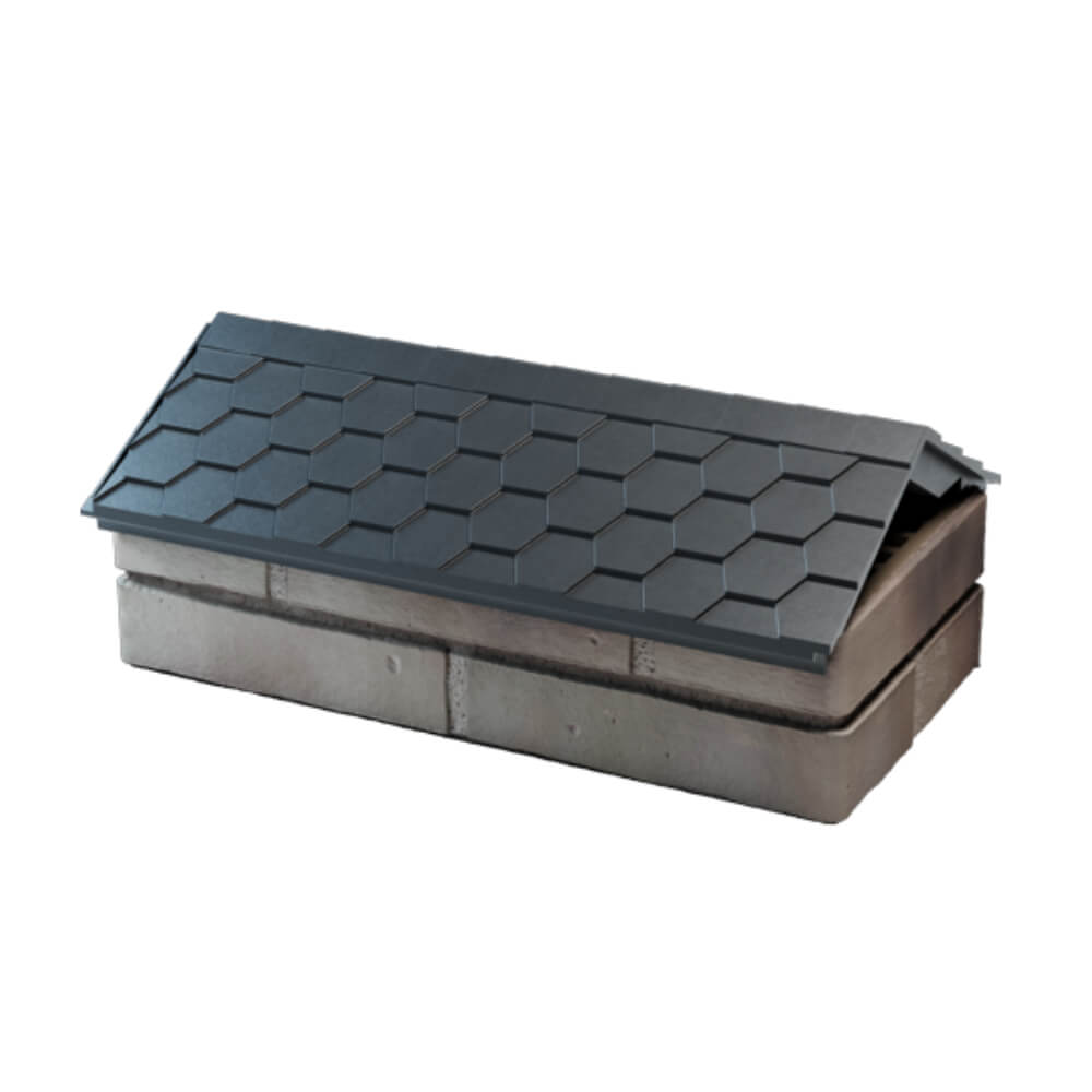 Парапет Zking Эверест Серый с посадкой на 1 кирпич (200/225/255мм) в Владивостоке фото