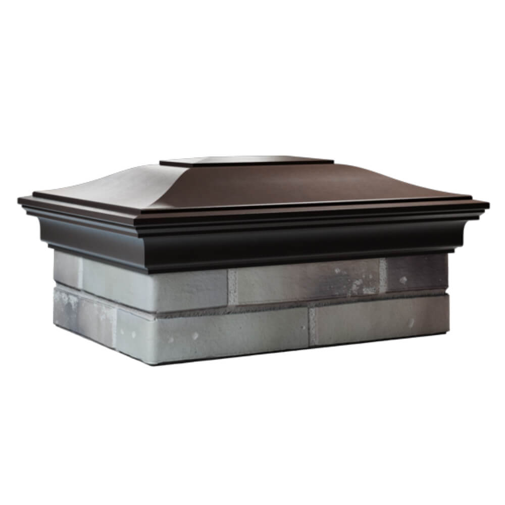 Колпак Zking Монблан Коричневый на столб 2х1.5 кирпича (515х385мм) в Владивостоке фото