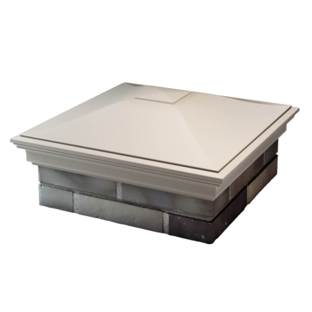 Колпак Zking Монблан Бежевый на столб 2х2 кирпича (515х515мм) в Владивостоке фото