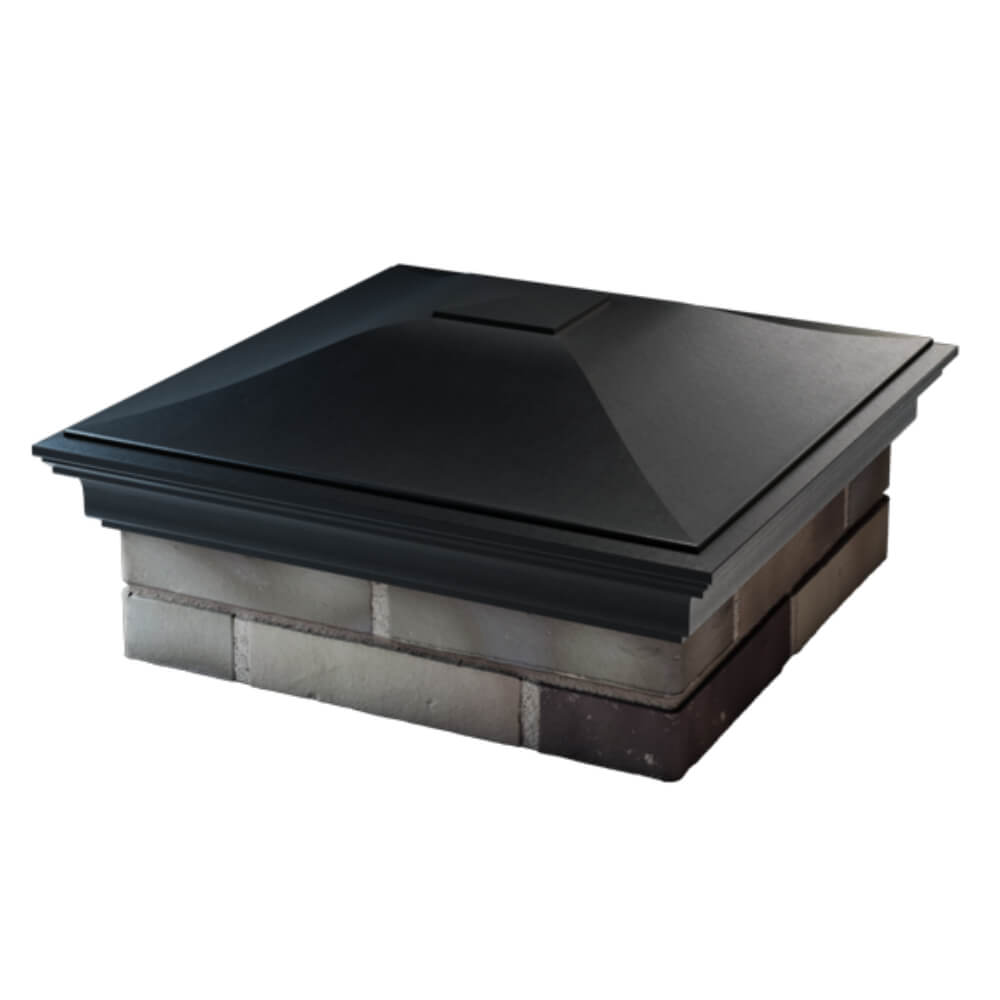 Колпак Zking Монблан Черный на столб 2х2 кирпича (515х515мм) в Владивостоке фото