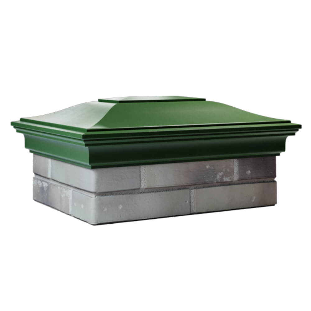 Колпак Zking Монблан Зеленый на столб 2х1.5 кирпича (515х385мм) в Владивостоке фото