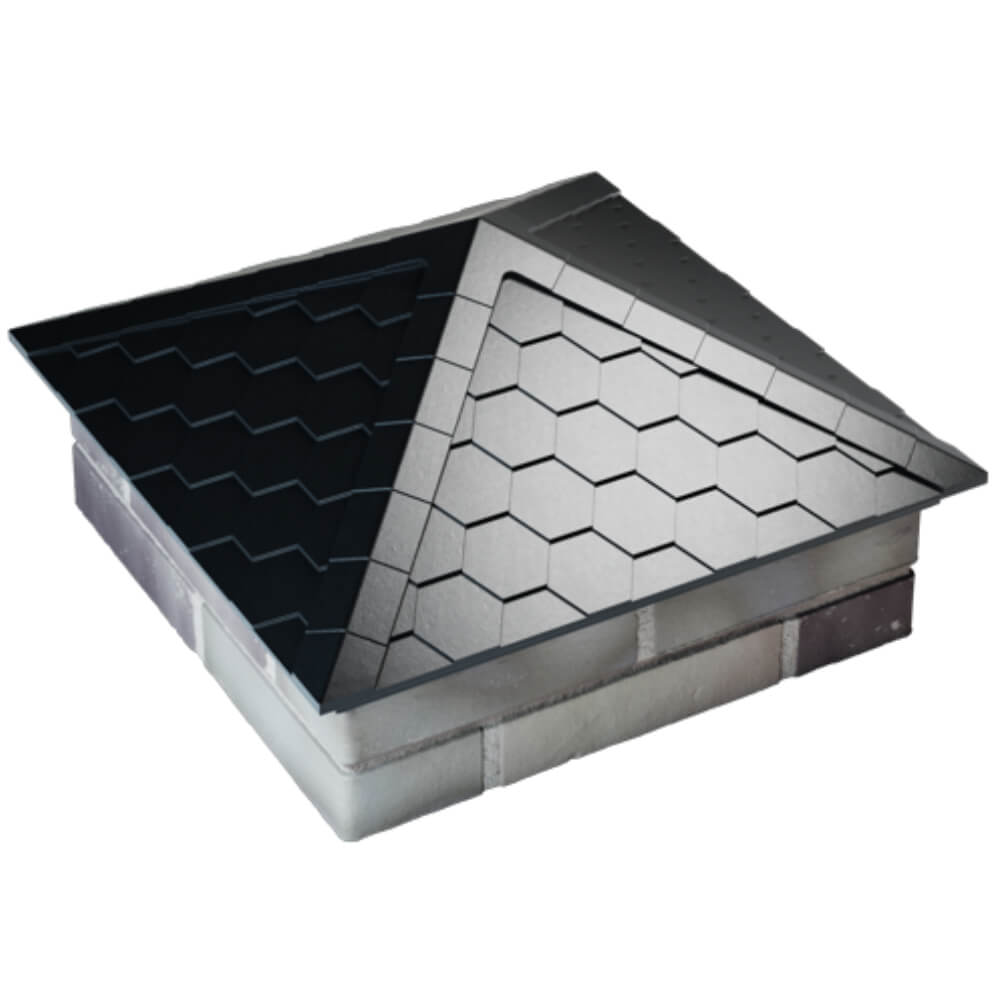 Колпак Zking Эверест Черный на столб 2х2 кирпича (535х535мм) Владивосток фото