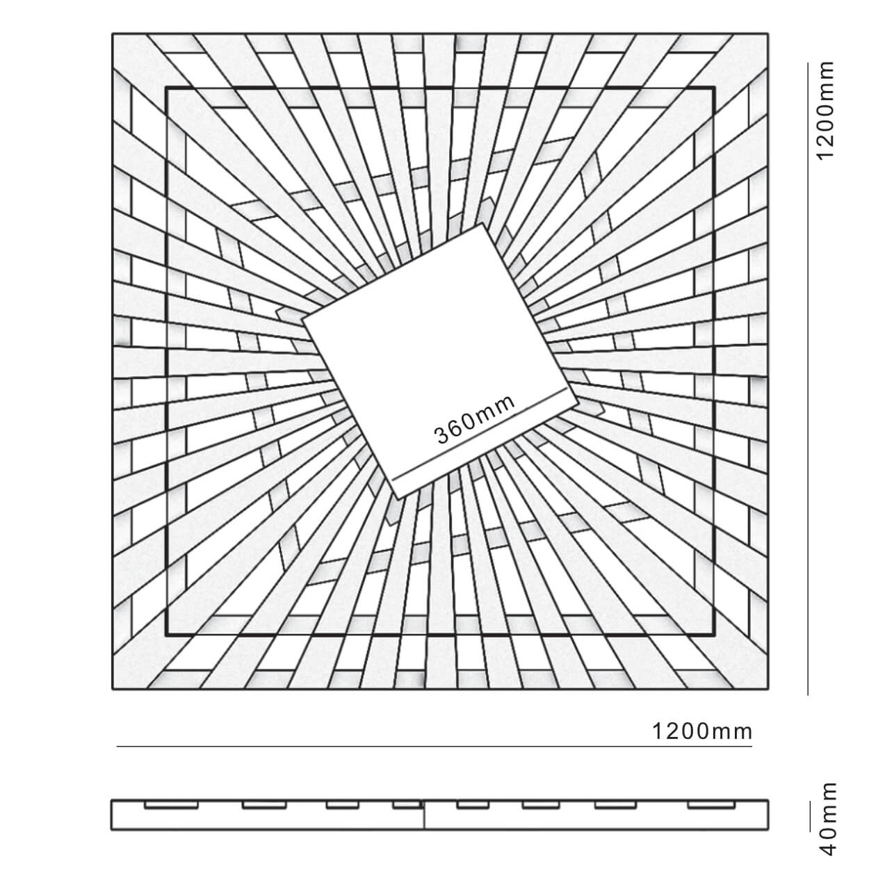 Приствольная решетка для дерева ZKING ATMOSPHERE 1.2х1.2м Черная в Владивостоке фото