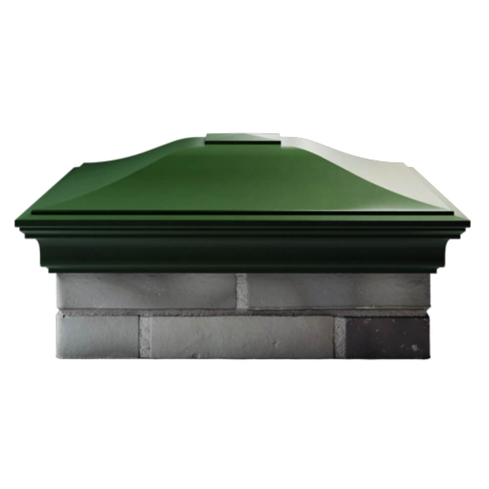 Колпак Zking Монблан Зеленый на столб 2х2 кирпича (515х515мм) в Владивостоке фото
