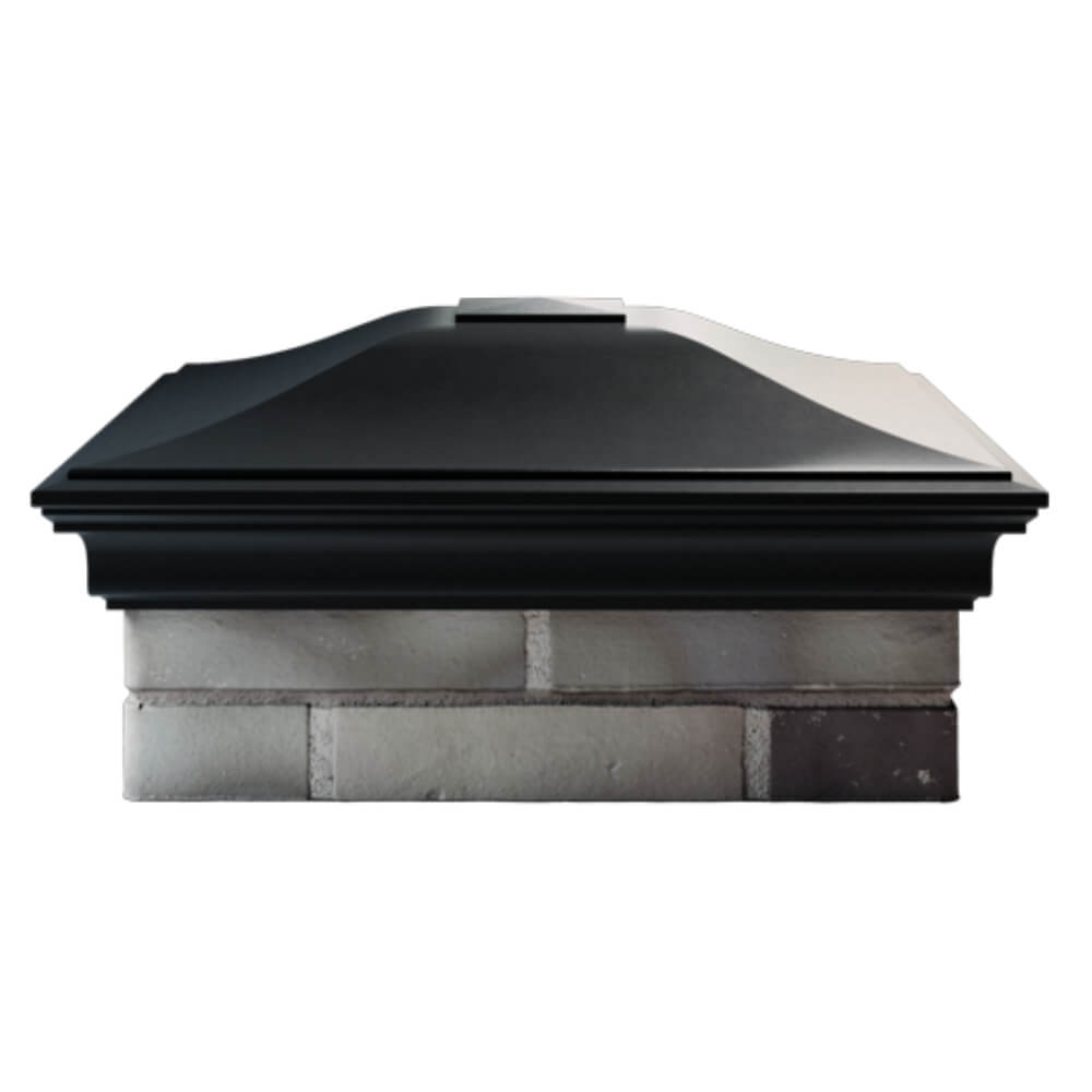 Колпак Zking Монблан Черный на столб 2х2 кирпича (515х515мм) в Владивостоке фото