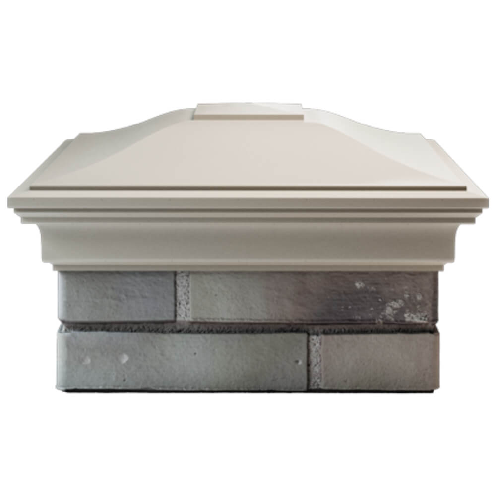 Колпак Zking Монблан Бежевый на столб 1.5х1.5 кирпича (385х385мм) Владивосток фото