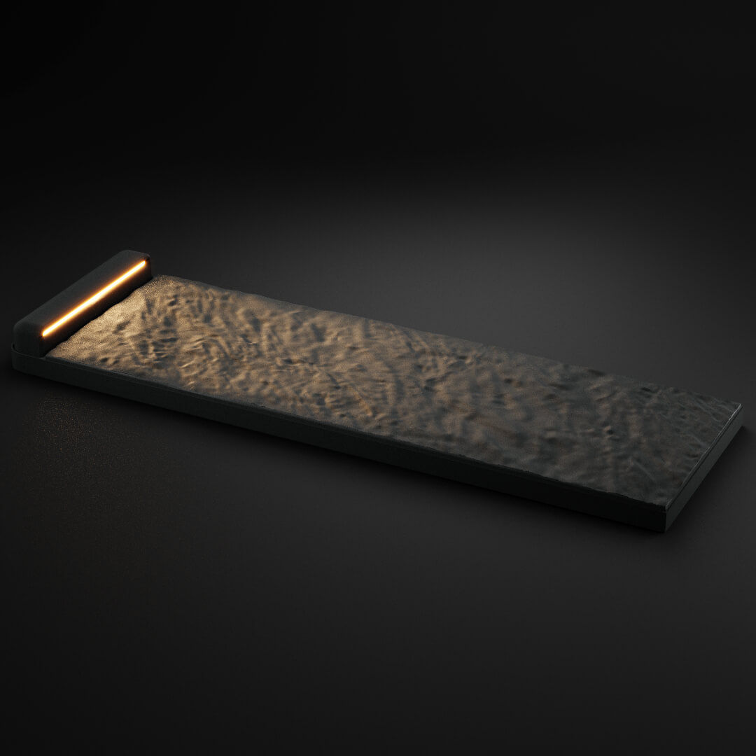 LED Светильник для шаговой плиты STONE Графитовый Серый 330х75х98мм в Владивостоке фото