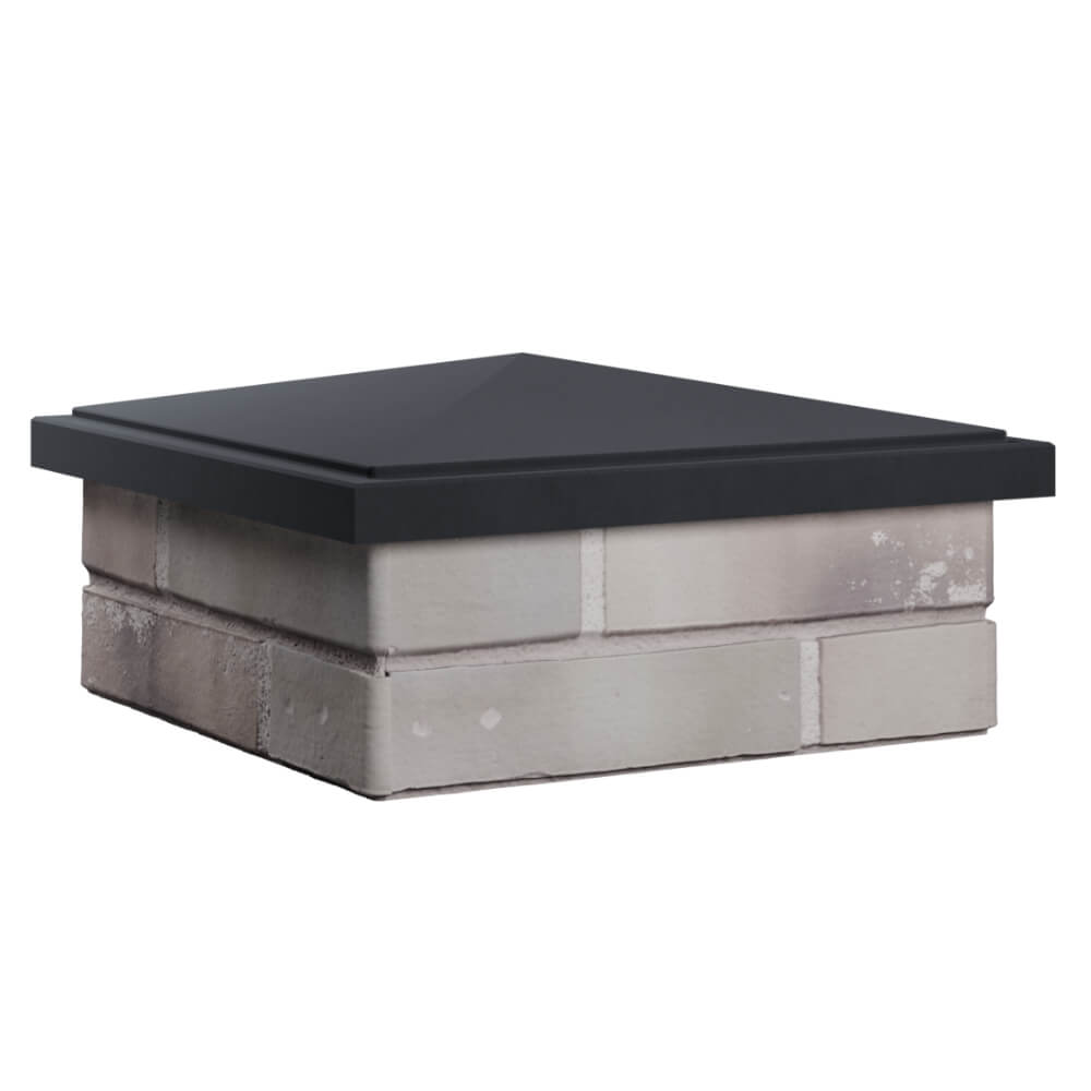 Колпак Zking БонаМоно Серый на столб 1.5х1.5 кирпича (385х385, 400х400мм) в Владивостоке фото