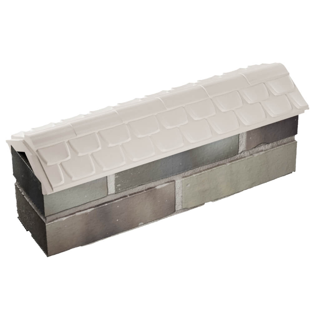 Парапет Zking Эльбрус Бежевый с посадкой на 0.5 кирпича (130мм) в Владивостоке фото