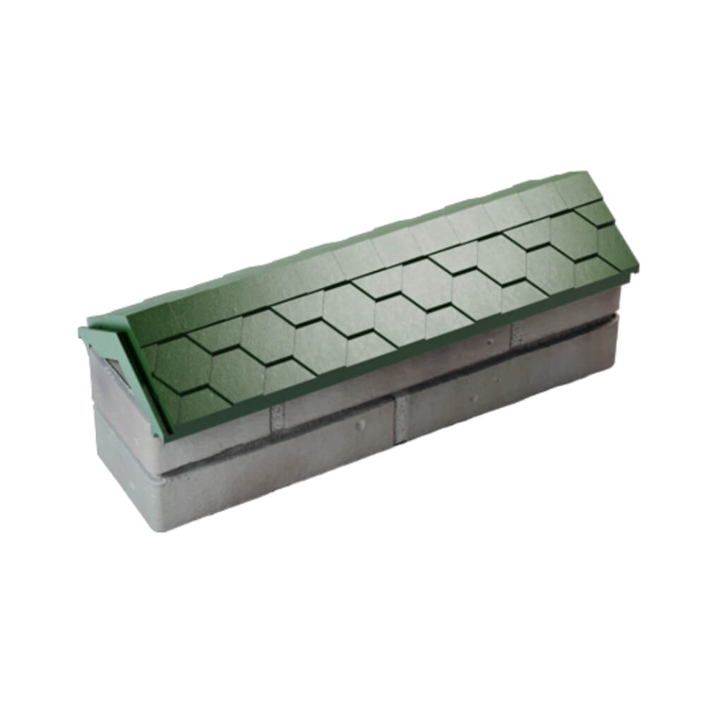 Парапет Zking Эверест Зеленый с посадкой на 0.5 кирпича (130мм) в Владивостоке фото