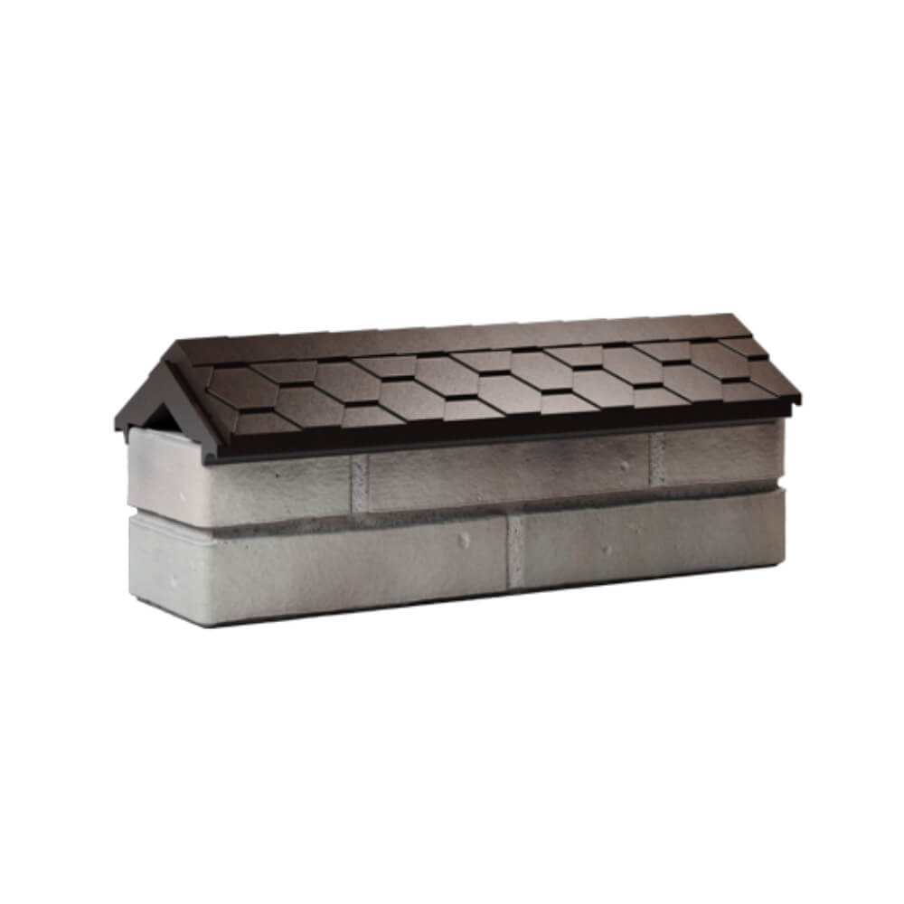 Парапет Zking Эверест Коричневый с посадкой на 0.5 кирпича (130мм) Владивосток фото