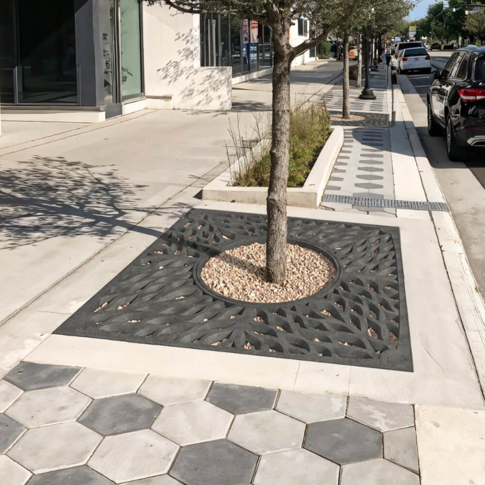 Приствольная решетка для дерева ZKING CRUST 2х2м Черная в Владивостоке фото