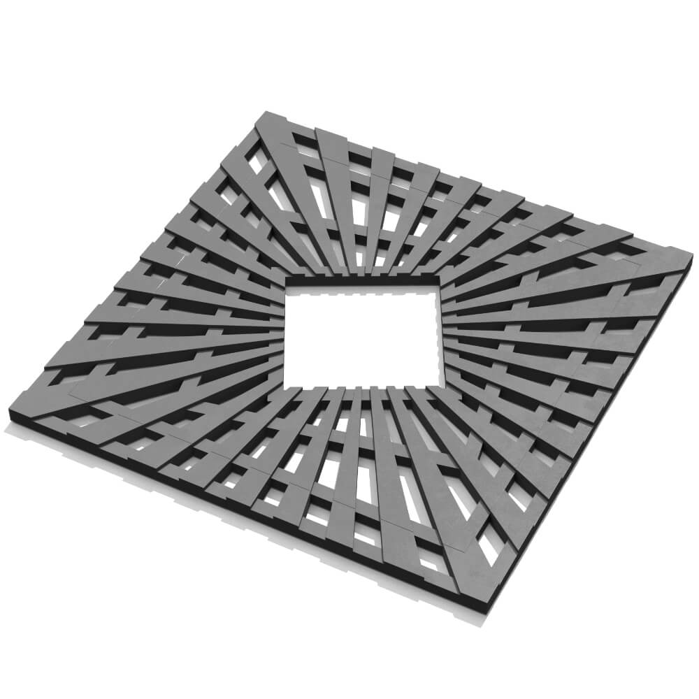 Приствольная решетка для дерева ZKING ATMOSPHERE 1.2х1.2м Серая в Владивостоке фото