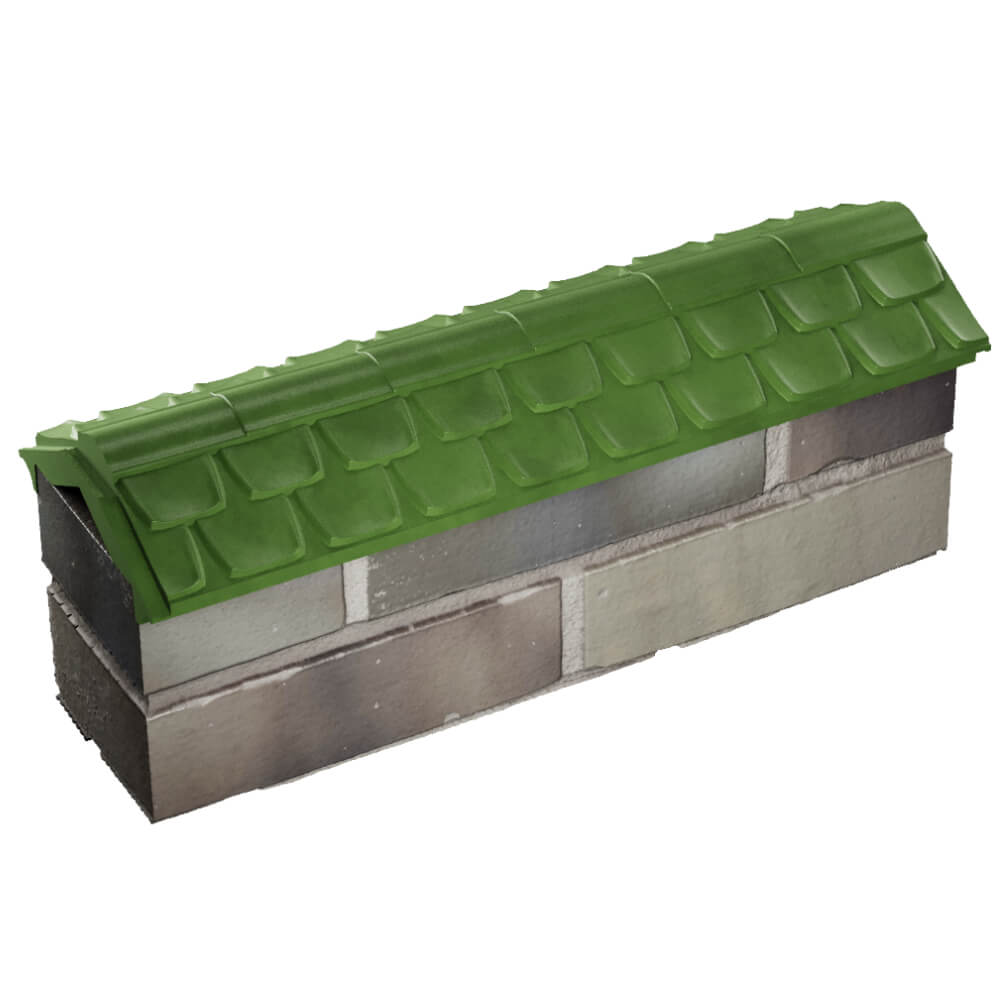 Парапет Zking Эльбрус Зеленый с посадкой на 0.5 кирпича (130мм) в Владивостоке фото